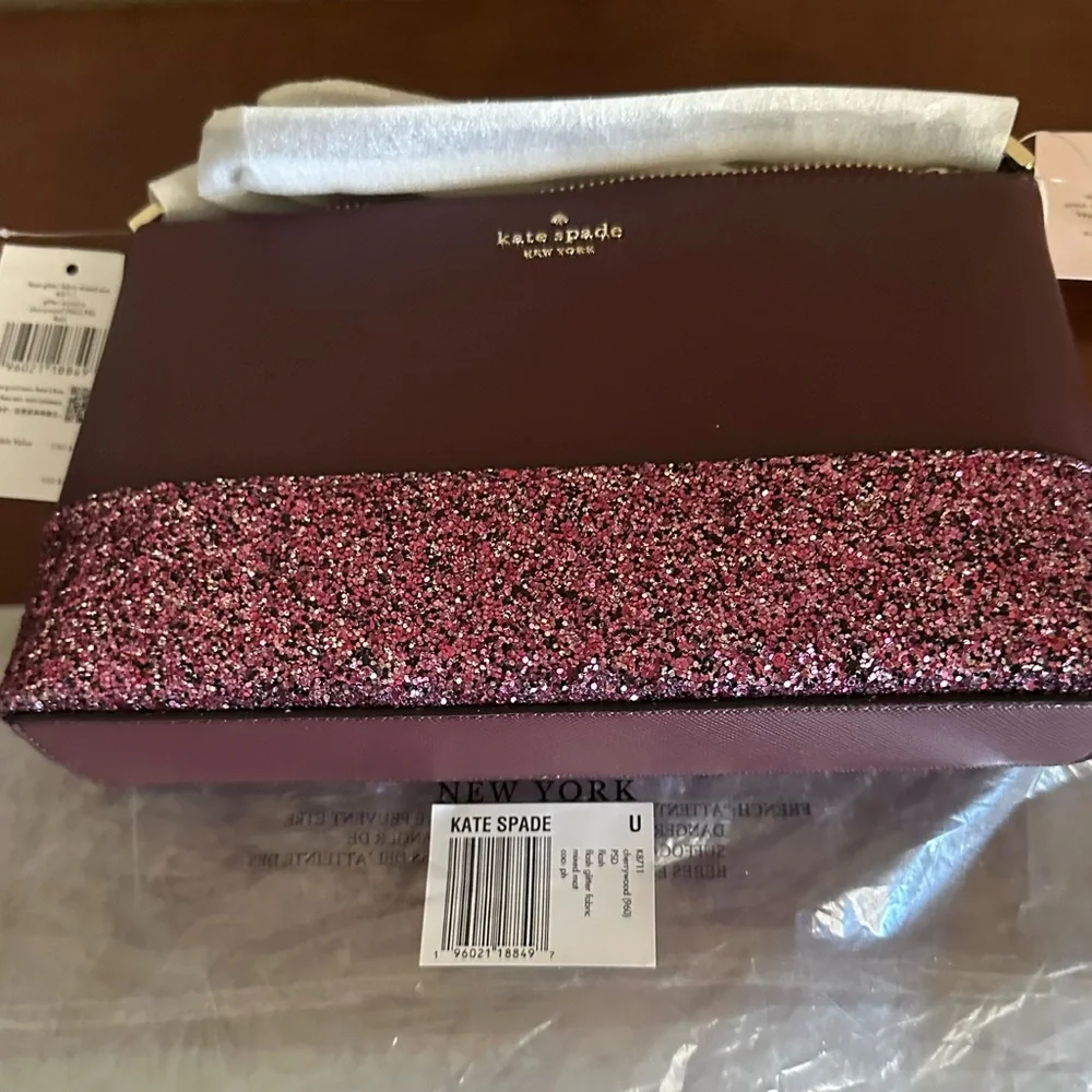 Kate Spade Greta Court Ramey Flash Glitter Crossbody